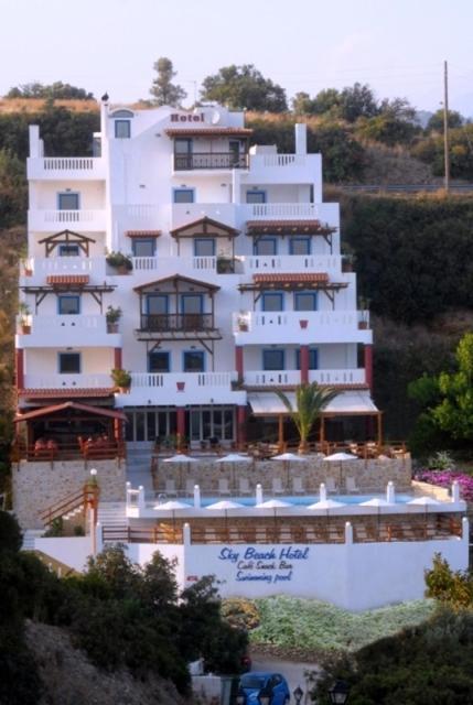 Sky Beach Hotel Agia Galini  Bagian luar foto
