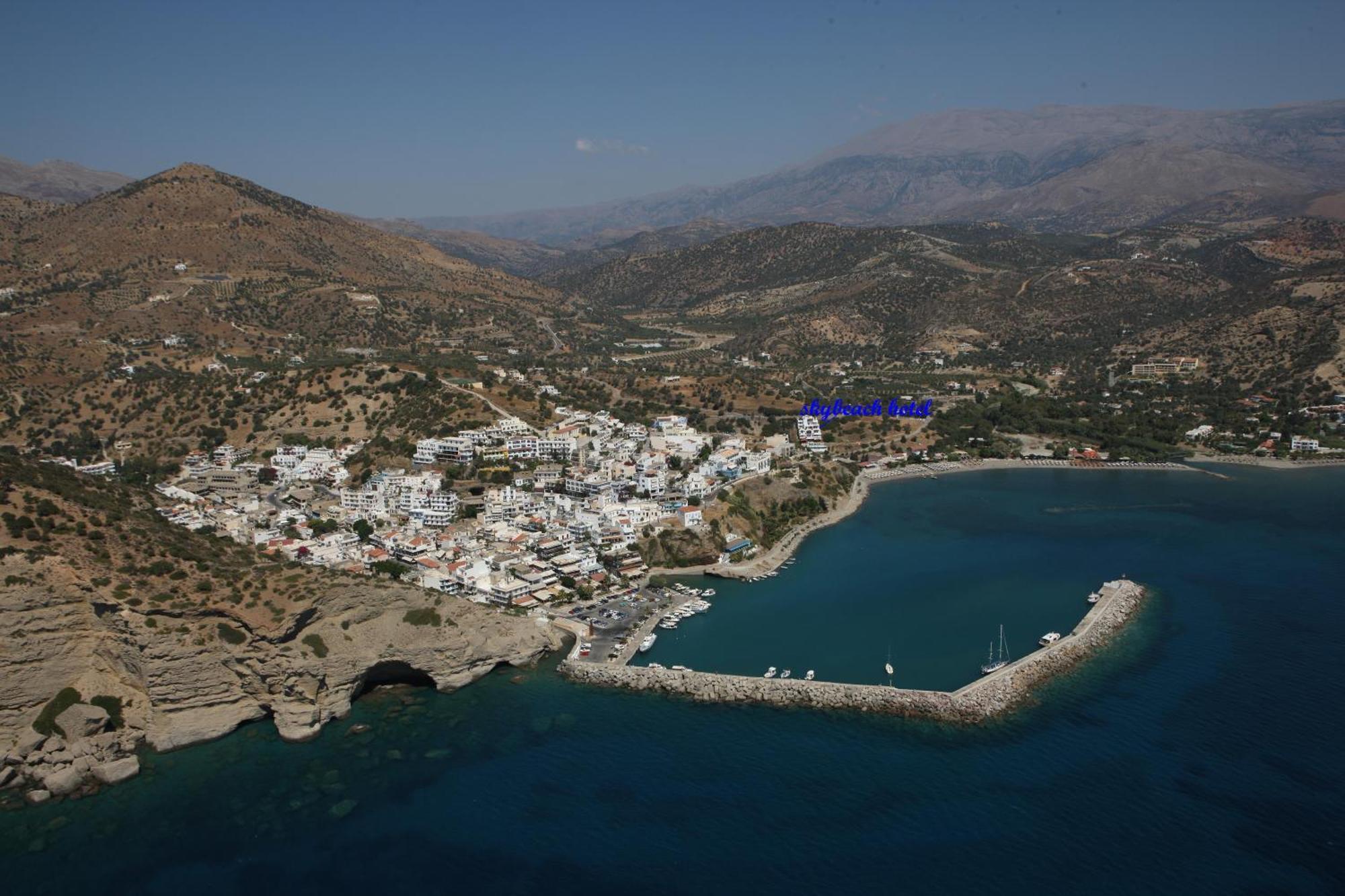 Sky Beach Hotel Agia Galini  Bagian luar foto